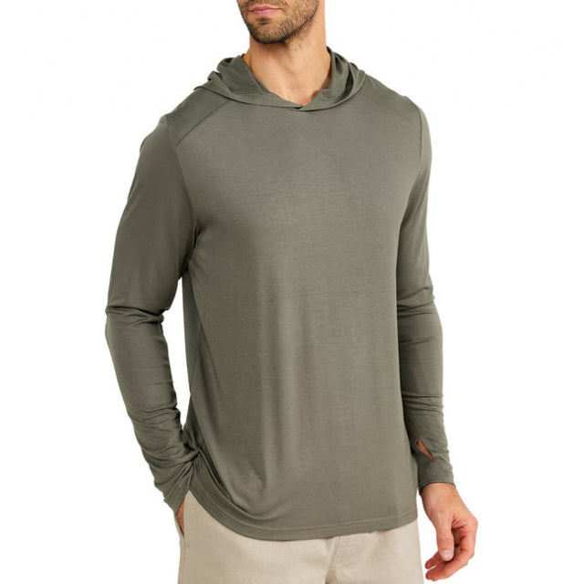 Free Fly Apparel Men&#39;s Bamboo Shade Hoodie 513 Fatigue