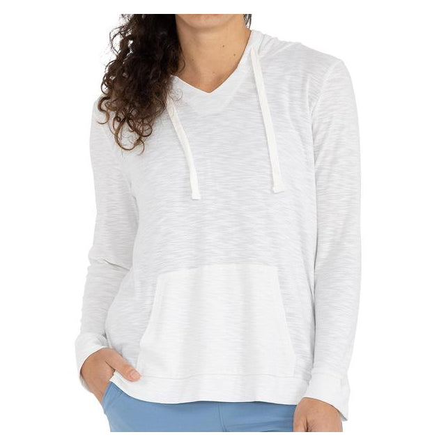 Free Fly Apparel Women&#39;s Bamboo Slub Hoodie 103 Sea Salt