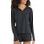 Free Fly Apparel Women's Bamboo Flex Quarter Zip 101 Heather Black