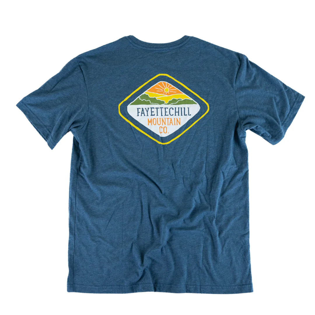 Fayettechill Men's Mountain Club Short Sleeve Heather Blue torm / S