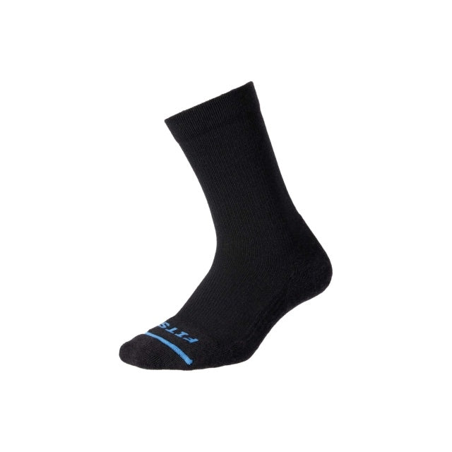 Fits Light Hiker Solid Crew Socks Black