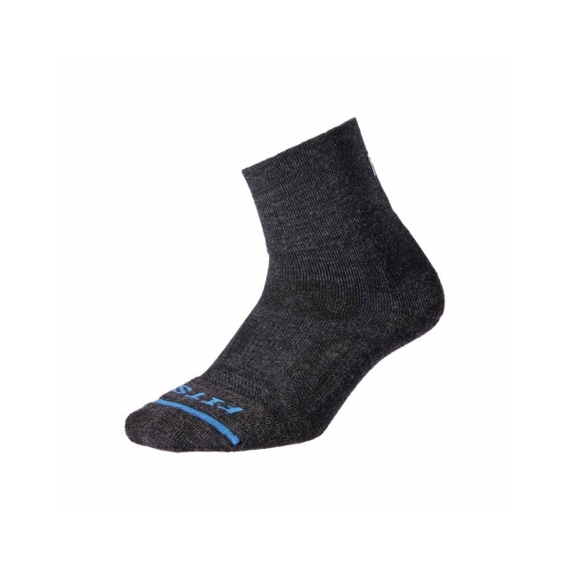 Fits Performance Trail Quarter Socks Charcoal