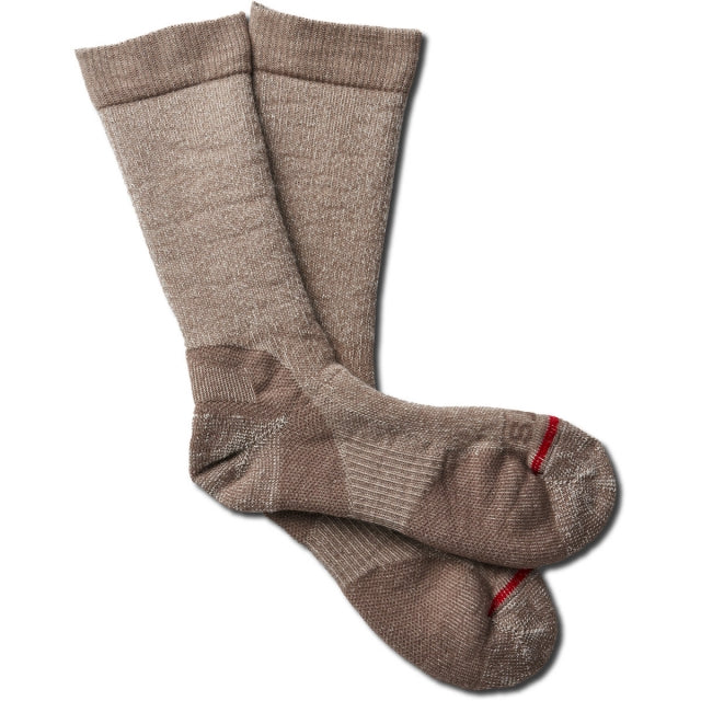 Fits Medium Rugged Crew Socks ight Brown / L