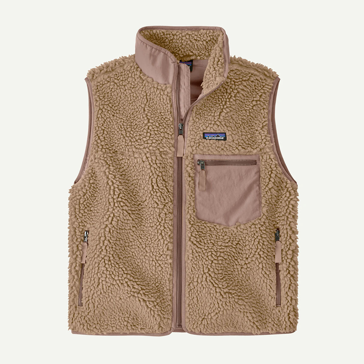 Patagonia Womens Classic Retro-X Fleece Vest Oar Tan