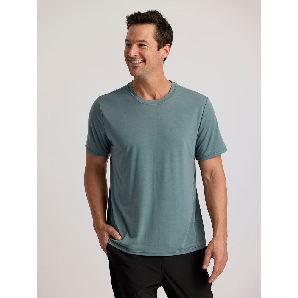 Free Fly Apparel Mens Elevate Lightweight Tee Stormy Sea
