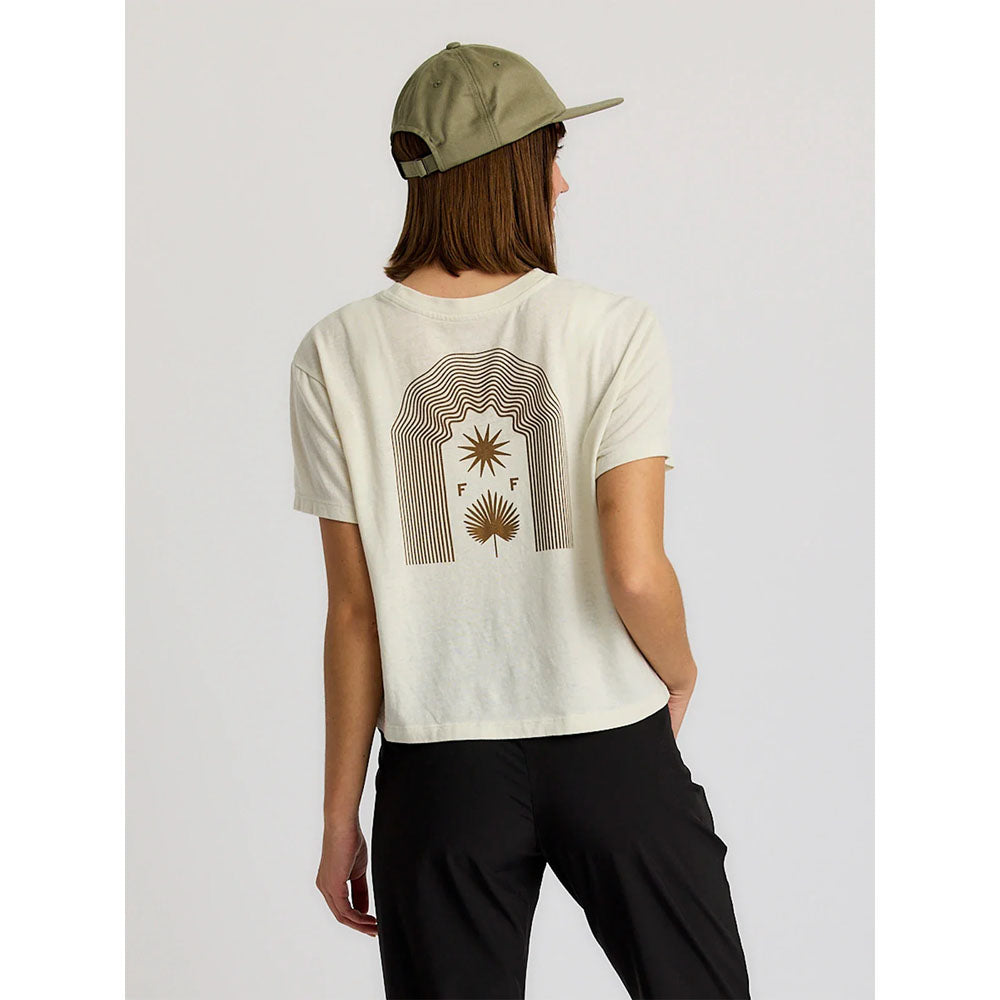 Free Fly Apparel Womens Fan Palm Tee Heather Birch