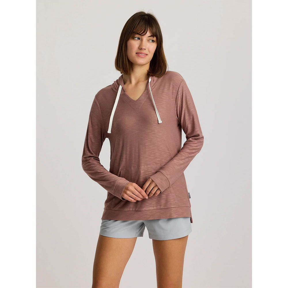 Free Fly Apparel Womens Bamboo Slub Hoodie Fig