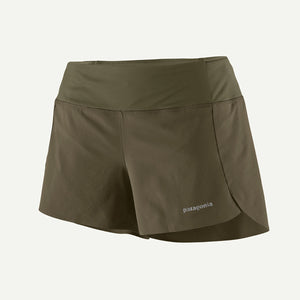 Patagonia Womens Strider Pro Shorts - 3 1/2 in. Basin Green