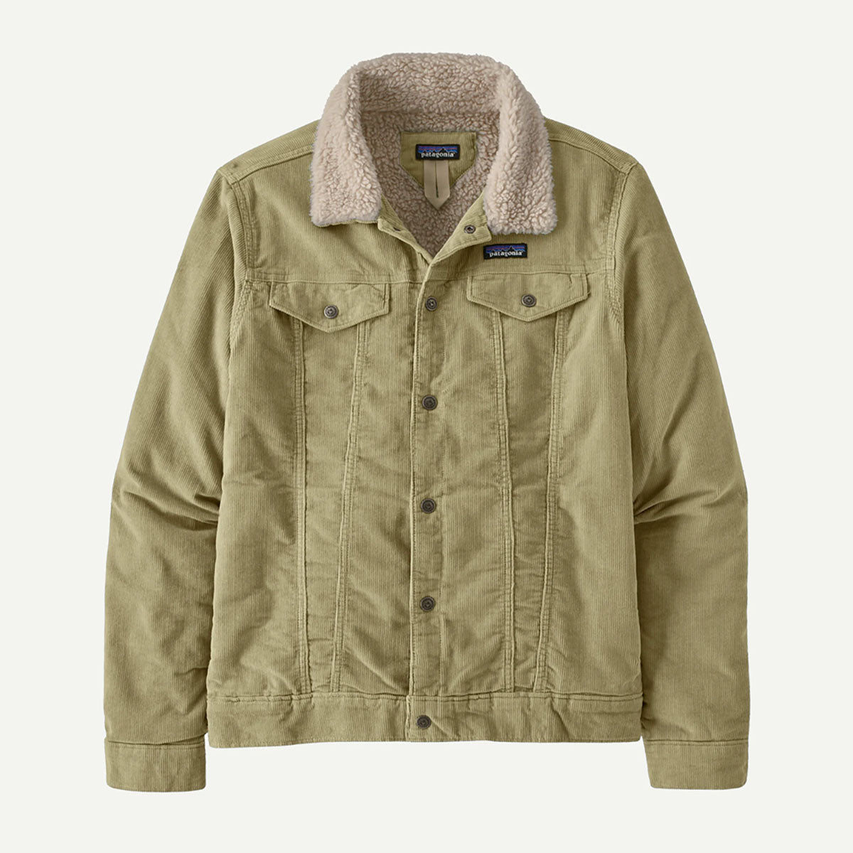 Patagonia Mens Pile-Lined Trucker Jacket Weathered Stone