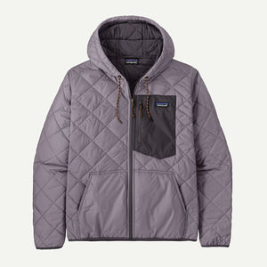 Patagonia Mens Diamond Quilted Bomber Hoody May Grey