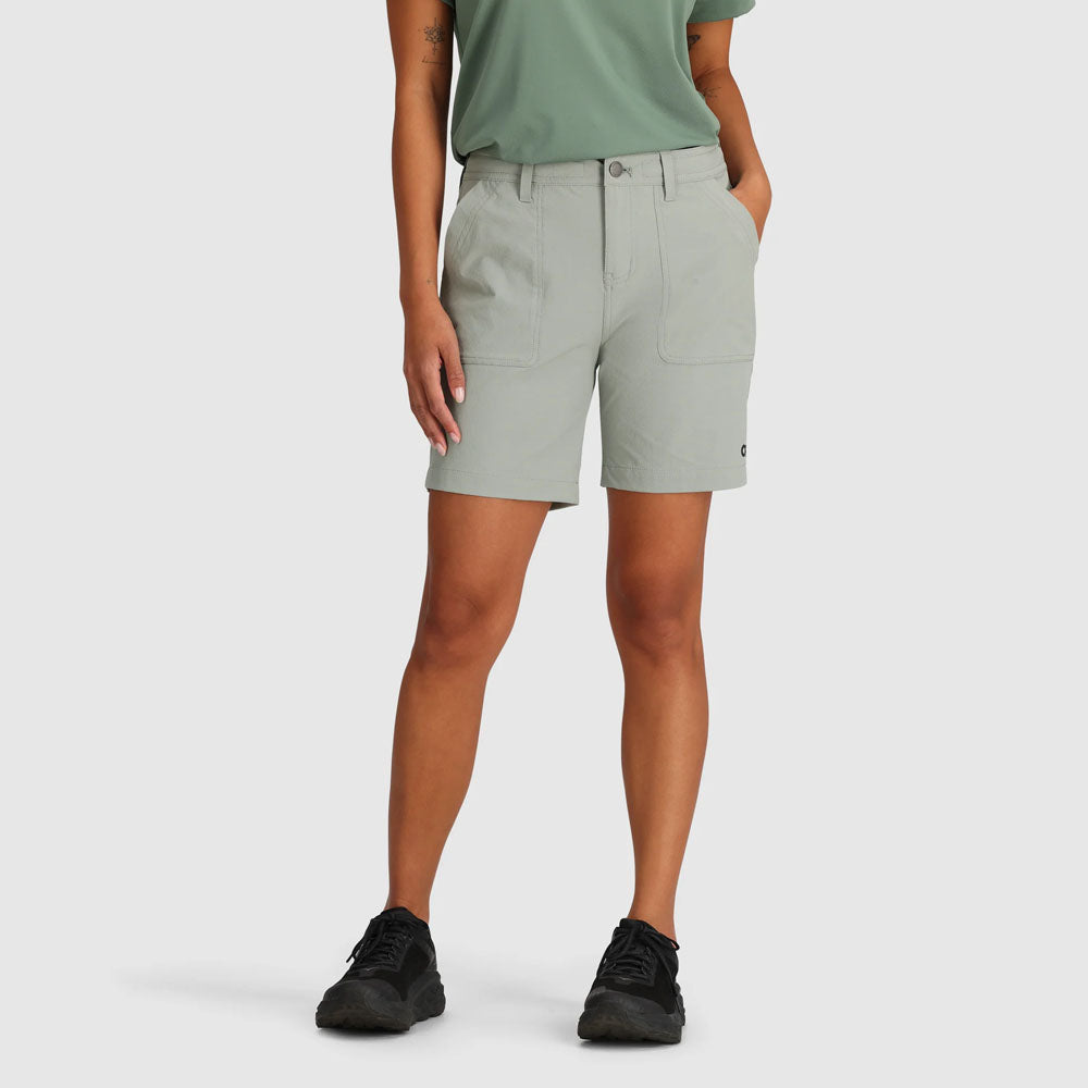 Outdoor Research Womens Ferrosi Shorts - 7 Inseam Light Pewter
