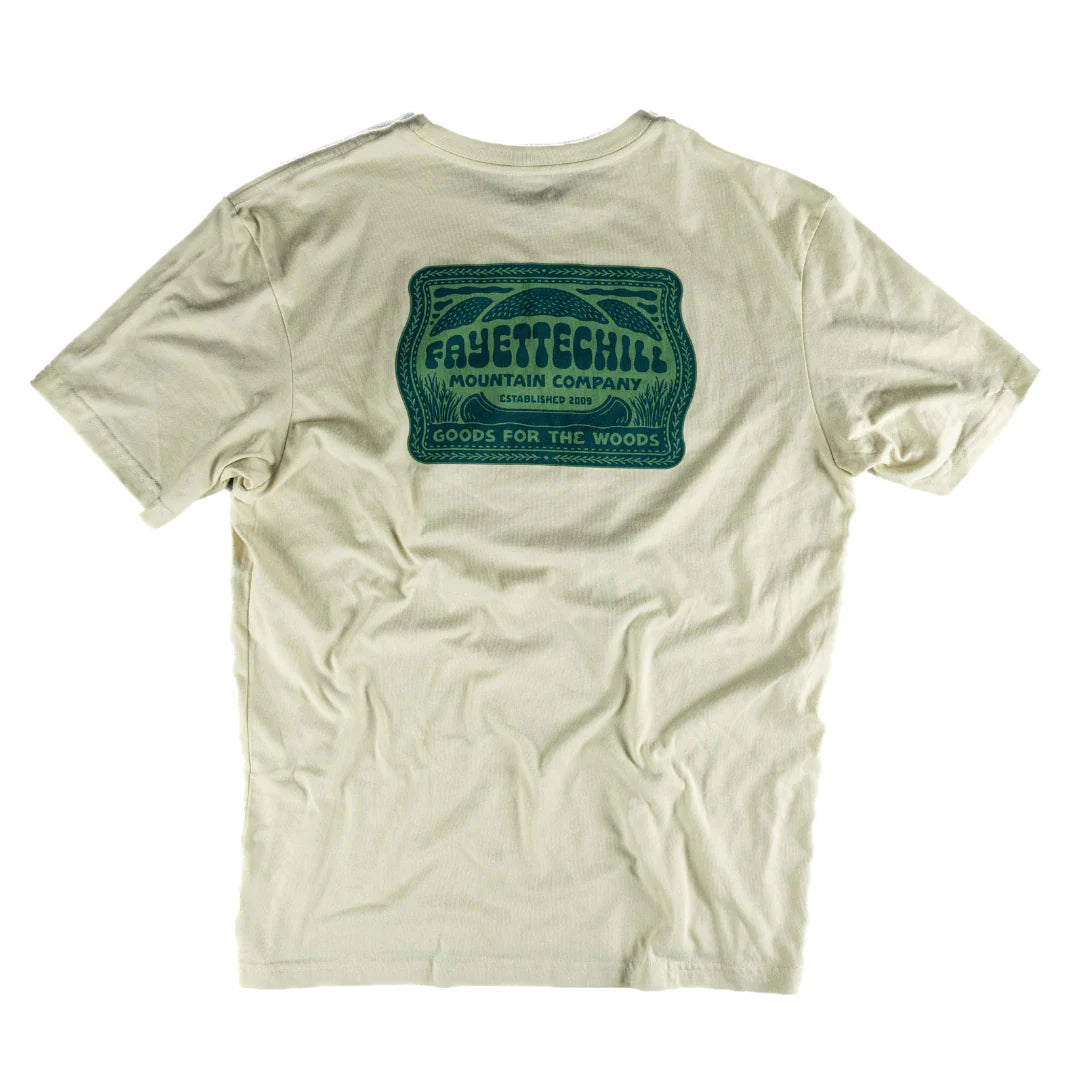 Fayettechill Men's Postage Short Sleeve French Vanilla