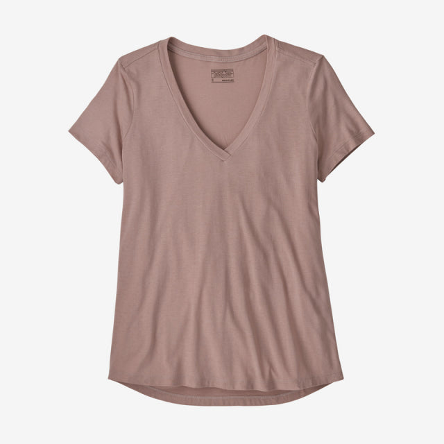 Patagonia Women&#39;s Side Current Tee STYM Stingray Mauve