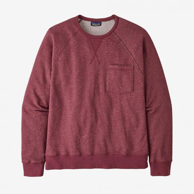 Patagonia Men&#39;s Mahnya Fleece Crewneck Sweatshirt SEQR Sequoia Red