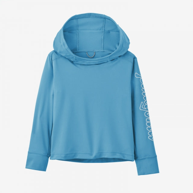 Patagonia Baby Capilene Silkweight UPF Hoody FSLA Fitz Script: Lago Blue