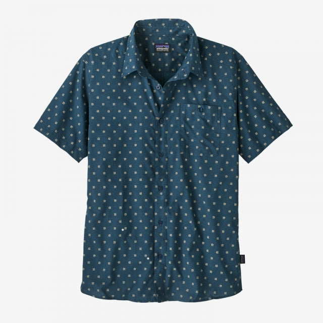 Patagonia Men&#39;s Go To Shirt SBLM Sun Beams: Lagom Blue