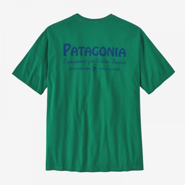 Patagonia Men's Water People Organic Pocket T-Shirt WPGN Water People Banner: Gather Green