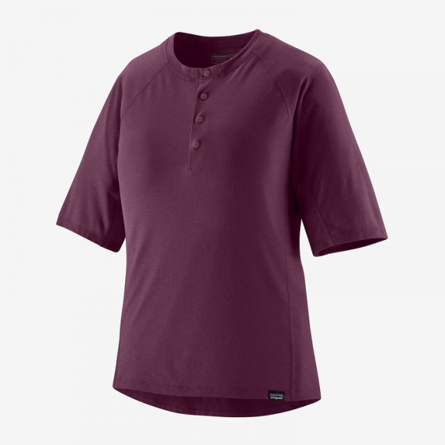 Patagonia Women&#39;s Capilene Cool Trail Bike Henley NTPL Night Plum