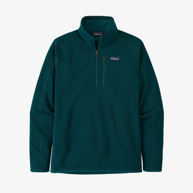 Patagonia Mens Better Sweater 1/4 Zip Dark Borealis Green
