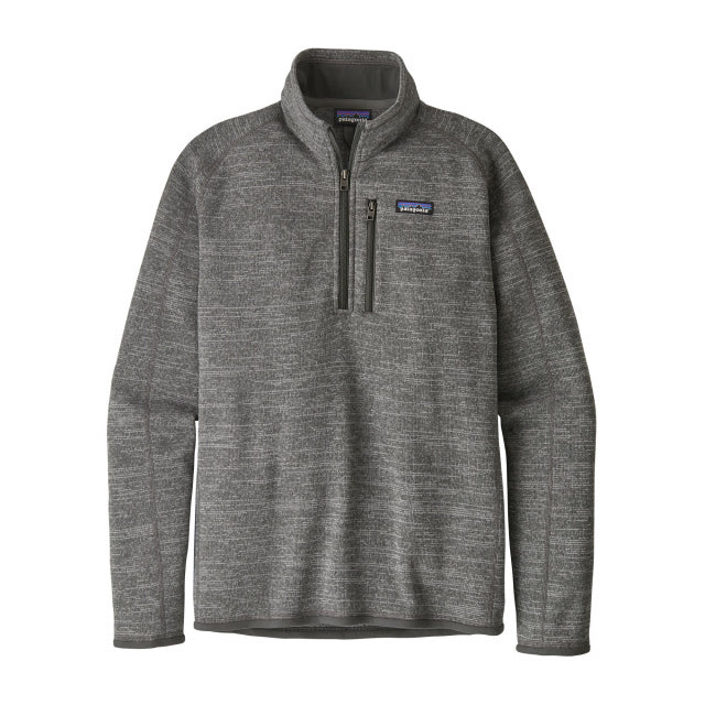 Patagonia Mens Better Sweater 1/4 Zip Nickel
