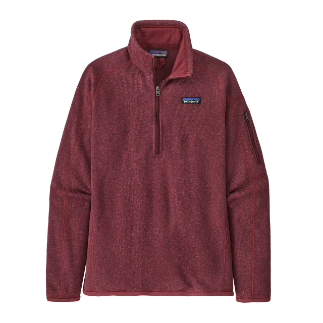 Patagonia Womens Better Sweater 1/4 Zip Sequoia Red