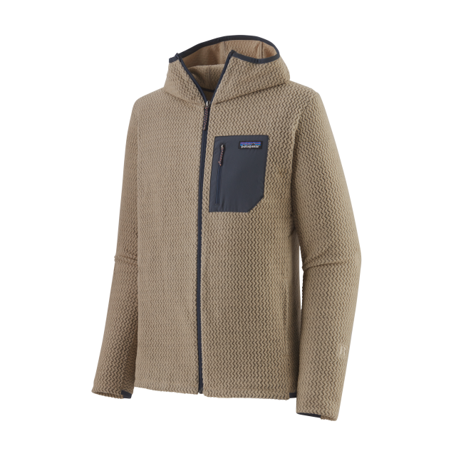 Patagonia Men's R1 Air Full-Zip Hoody ORTN Oar Tan
