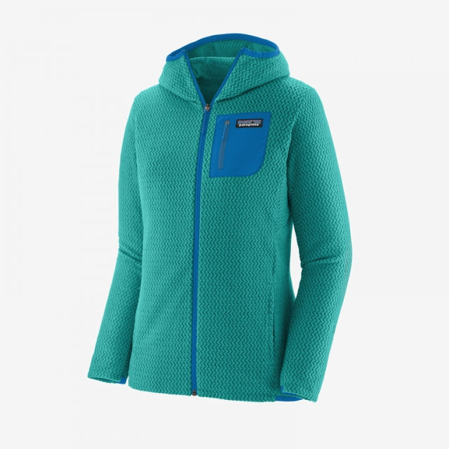 Patagonia Women&#39;s R1 Air Full-Zip Hoody STLE Subtidal Blue