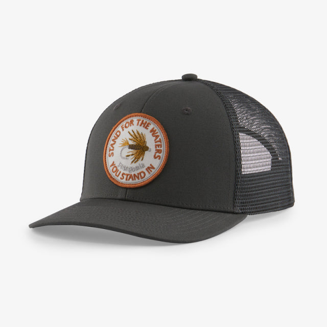 Patagonia Take a Stand Trucker Hat Forge Grey w/Stand for the Waters