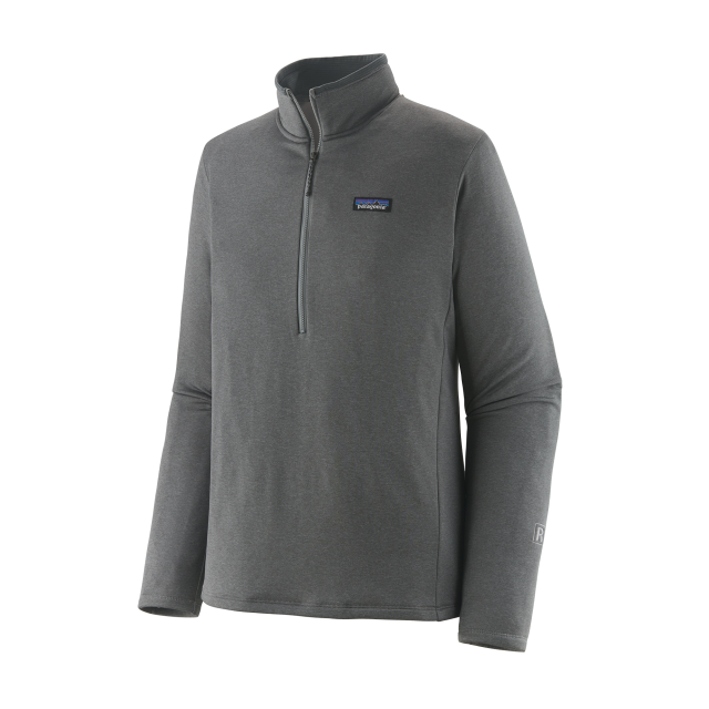 Patagonia Men&#39;s R1 Daily Zip-Neck NOGX	Noble Grey/Salt Grey X-Dye