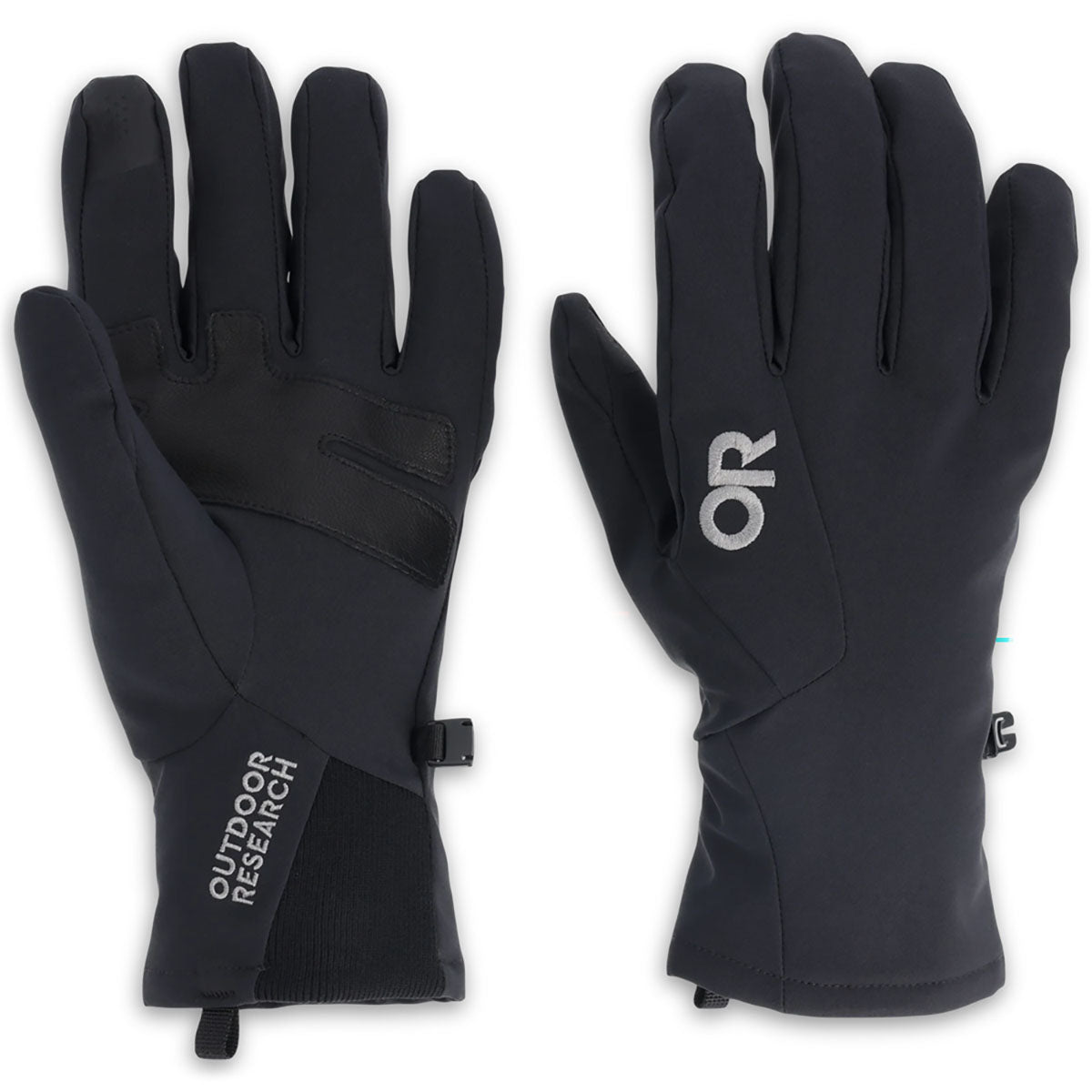 Outdoor Research Mens Sureshot Softshell Gloves Solid Black