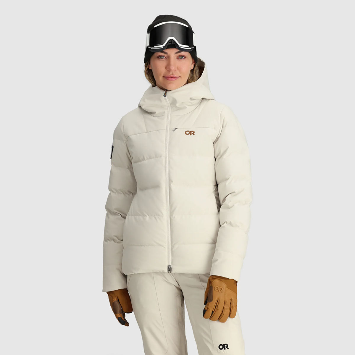 Outdoor Research Womens Snowcrew Down Jacket Oyster