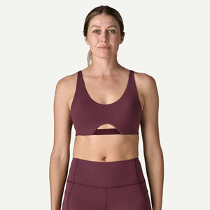 Patagonia Womens Maipo Low Impact Adjustable Bra Berry Fig