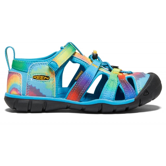 Keen Little Kids&#39; Seacamp II CNX 0 Vivid Blue/Original Tie Dye / 13