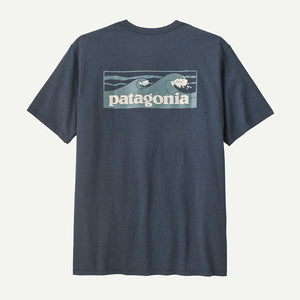 Patagonia Mens Boardshort Logo Pocket Responsibili-Tee Summit Blue