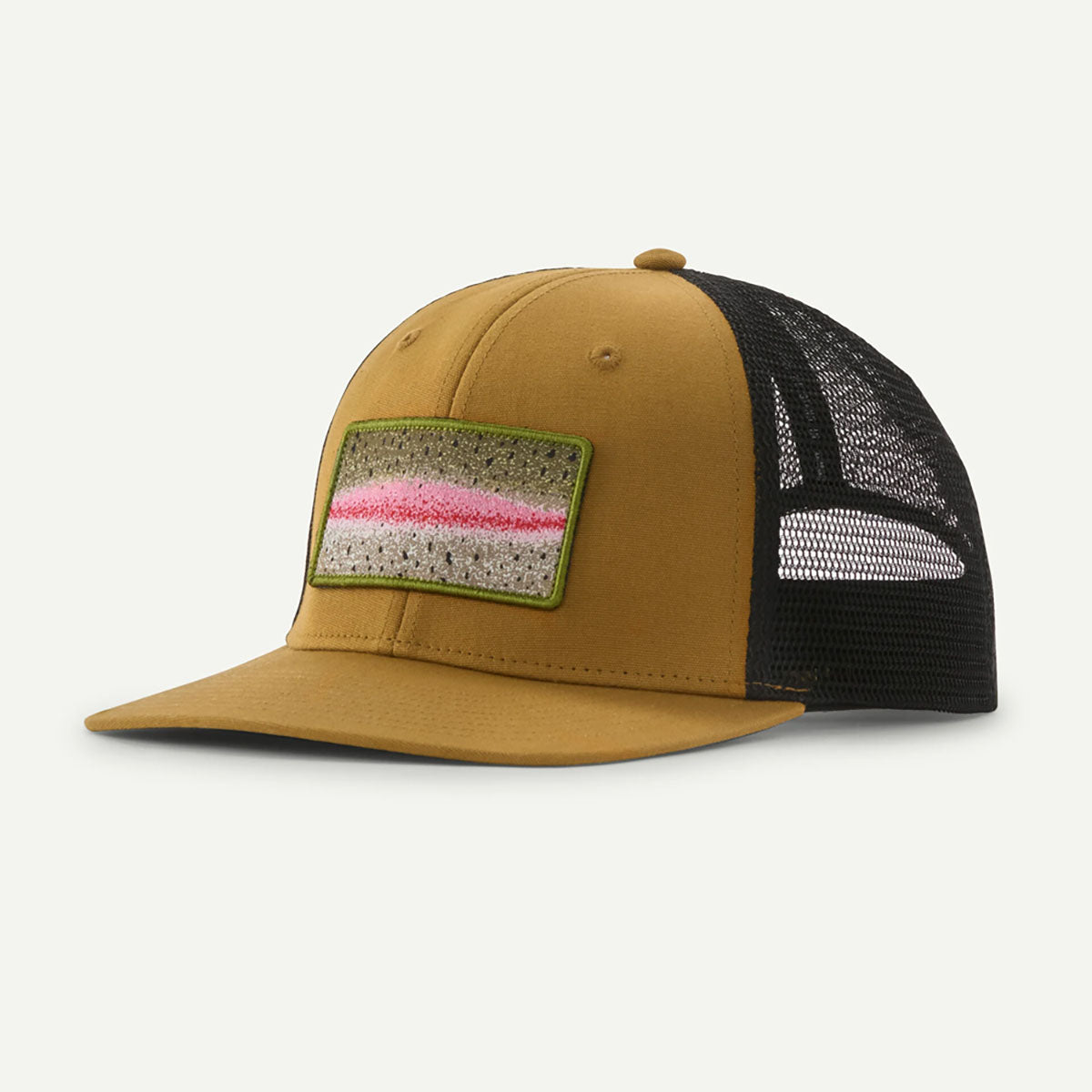 Patagonia Take a Stand Trucker Hat Rainbow Run: Bobcat Brown