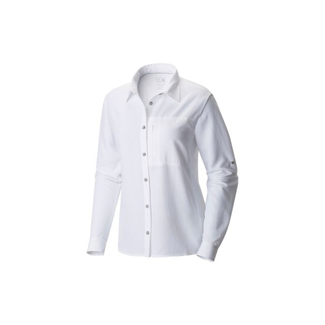 Mountain Hardwear Women&#39;s Canyon Long Sleeve Shirt 100 White