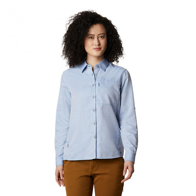 Mountain Hardwear Women&#39;s Canyon Long Sleeve Shirt 451 Deep Lake