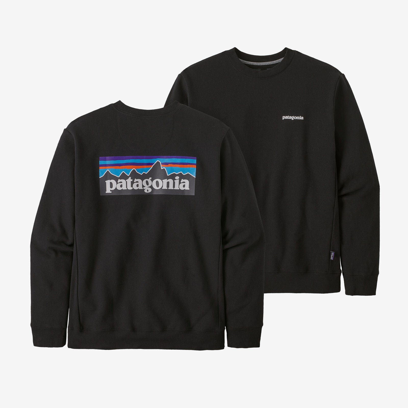 Patagonia Men's P-6 Logo Uprisal Crew Sweatshirt Black