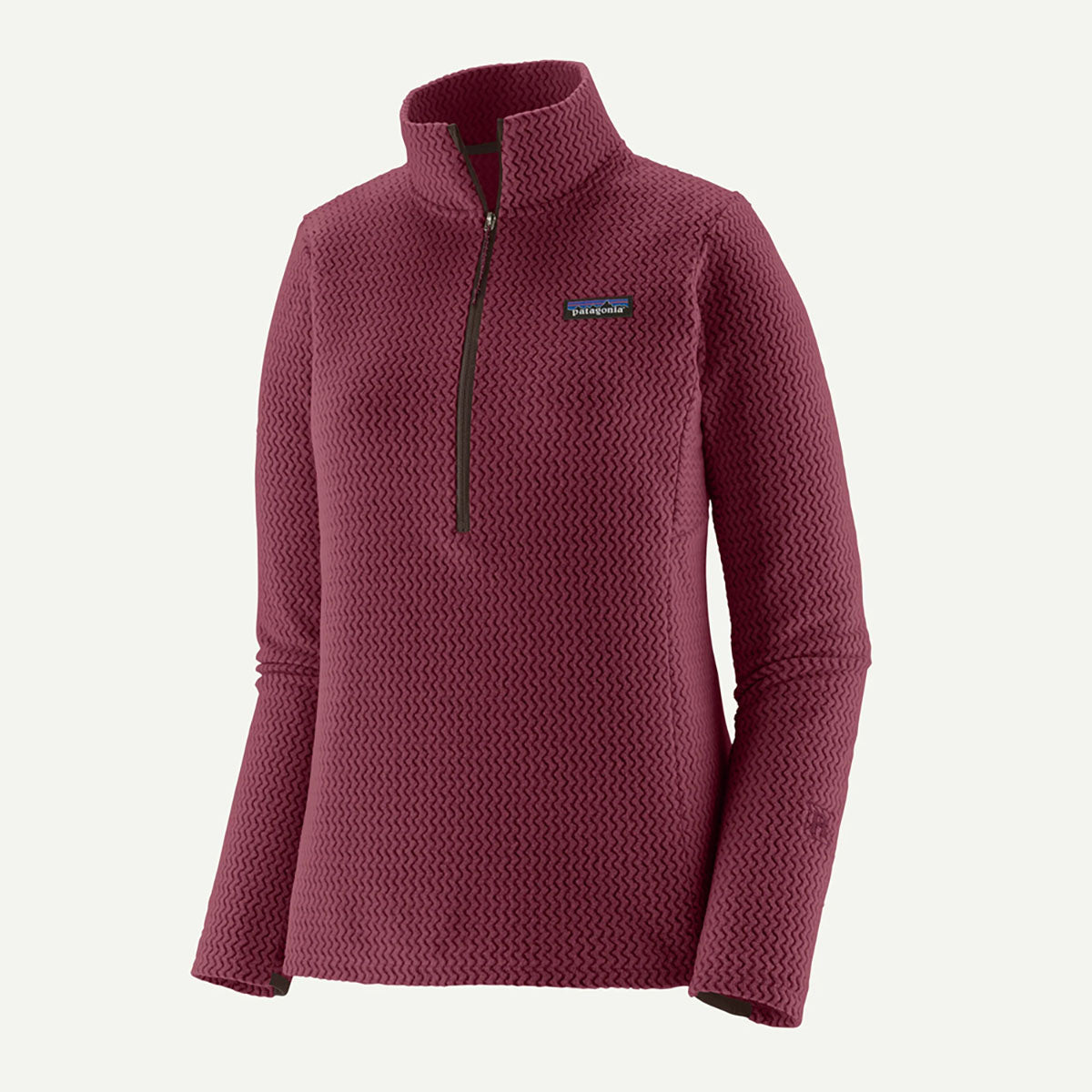 Patagonia Womens R1 Air Zip Neck Berry Fig