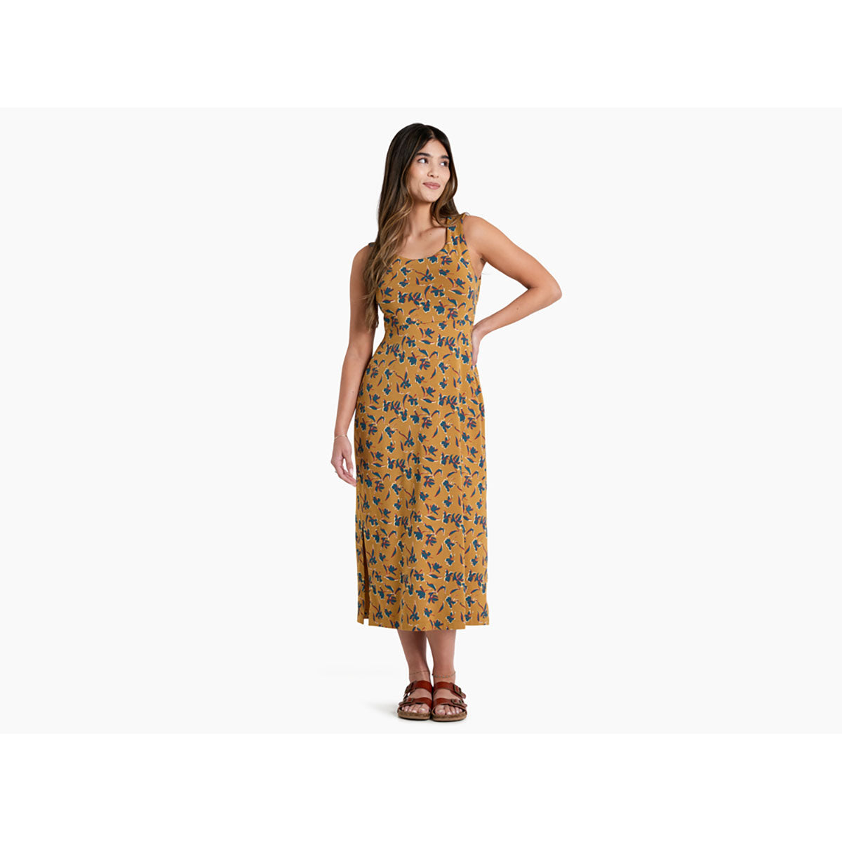 Kuhl Womens Lyra Midi Dress Tuscan Sun Print