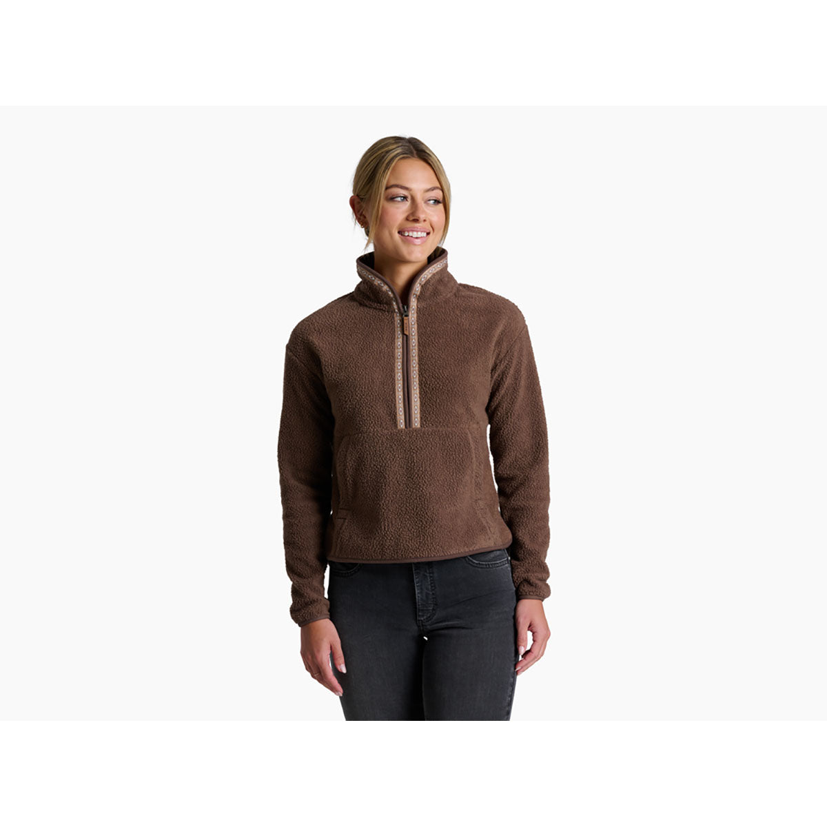 Kuhl Womens Hygge 1/2 Zip Coffee