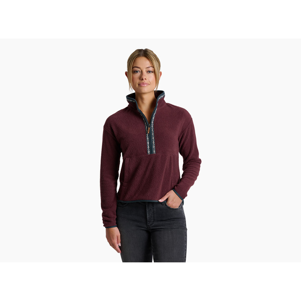 Kuhl Womens Hygge 1/2 Zip Raisin