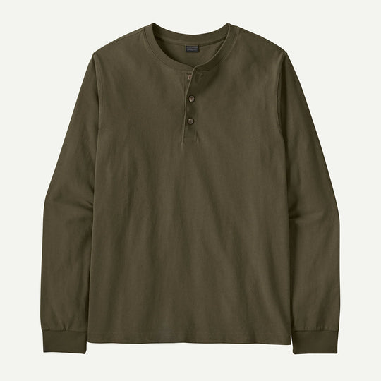 Men's Long-Sleeved Henley Shirt