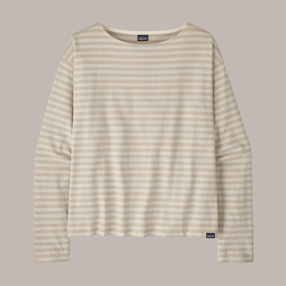Patagonia Womens Long-Sleeved Mariner Top Even tripe: Pumice / S