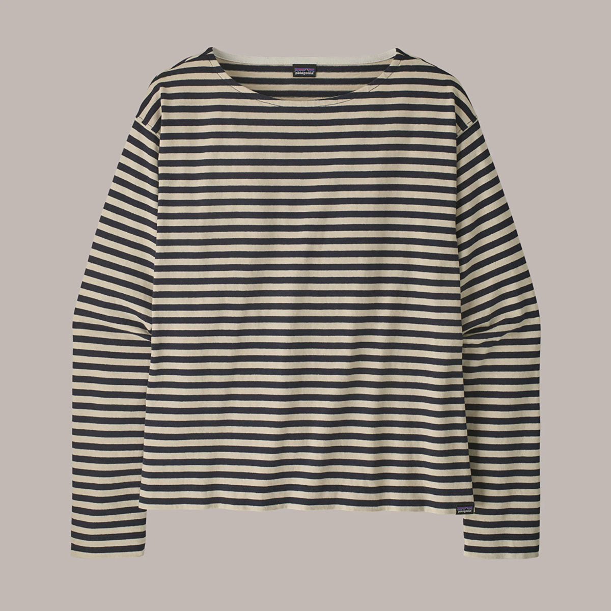 Patagonia Womens Long-Sleeved Mariner Top Even Stripe: Sunken Blue