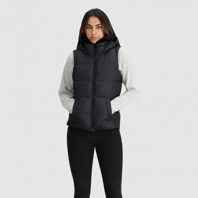 Outdoor Research W Coldfront Hooded Down Vest II 0001 Black