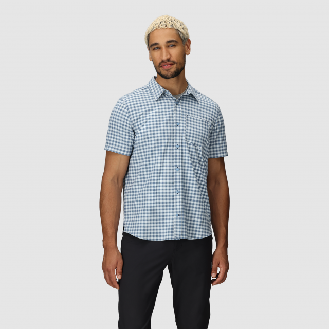 Outdoor Research M Blackbird SS Shirt 2830 Cenote Plaid