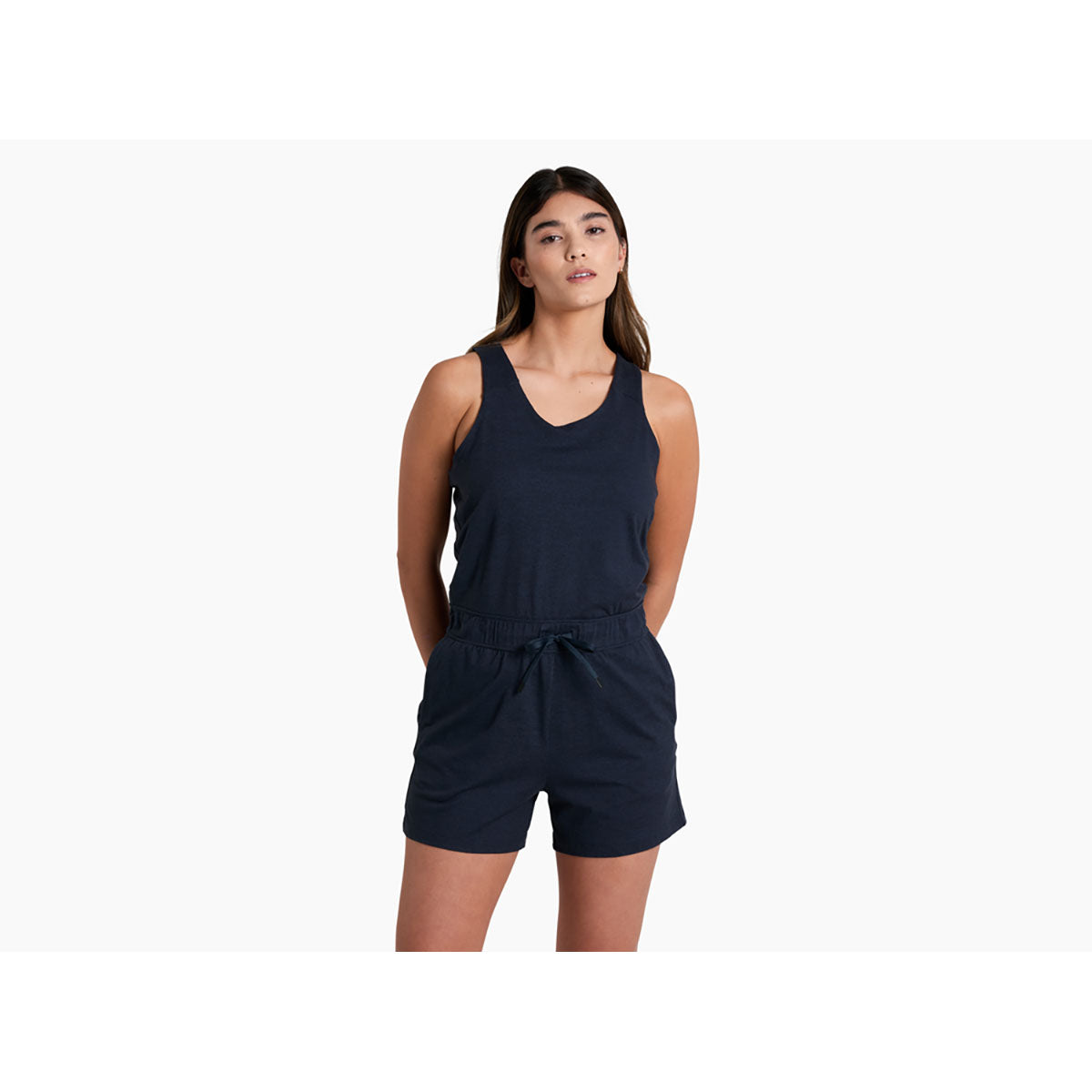 Kuhl Womens Revivr Romper Indigo Heather