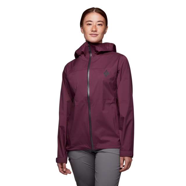 Black Diamond Women&#39;s StormLine Stretch Rain Shell Blackberry