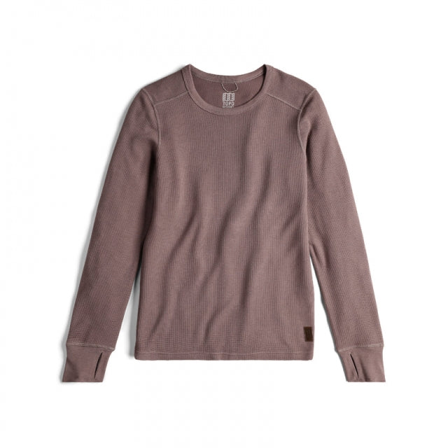 Topo Designs W Global Waffle Crew Pep Peppercorn